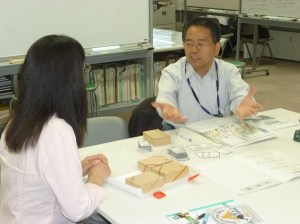 静岡県危機管理部でＨＵＧの説明を受ける