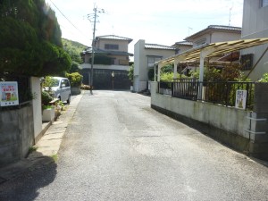 修復前の道路面