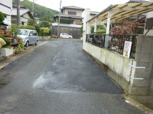 修復後の道路面の様子