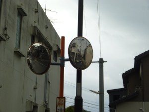 正常に戻ったカーブミラー