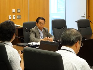 町田市役所で新公会計制度について説明をいただく