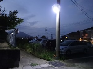 明るくなって喜ばれている神在保育所の外灯