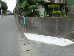 完全復旧した側溝（６月３０日撮影）