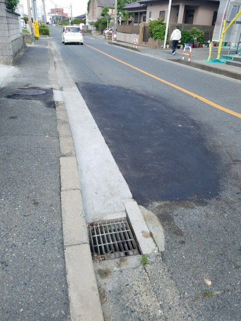 改修工事が完了した市道及び歩道